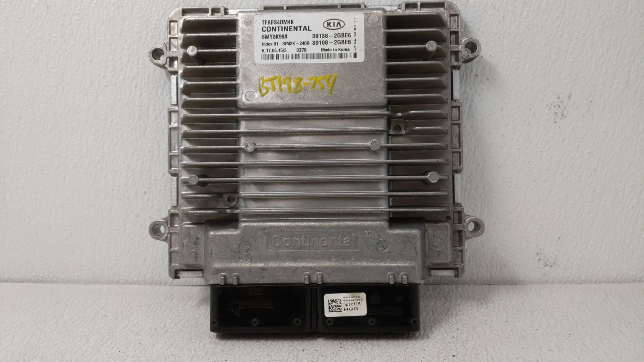 2014-2015 Kia Optima PCM Engine Control Computer ECU ECM PCU OEM P/N:39108-2GBE6 39138-2GBE6 Fits Fits 2014 2015 OEM Used Au