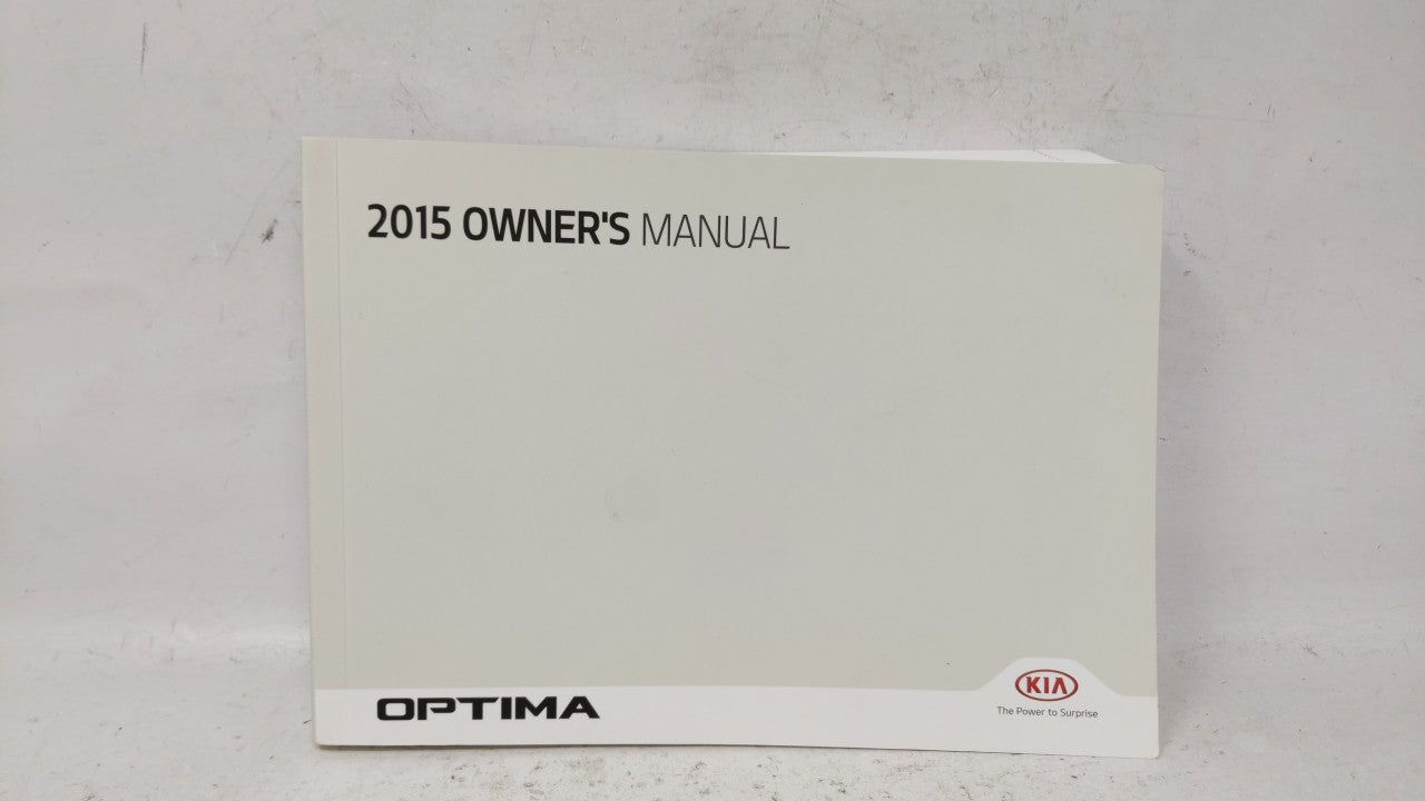 2015 Kia Optima Owners Manual Book Guide OEM Used Auto Parts - Oemusedautoparts1.com