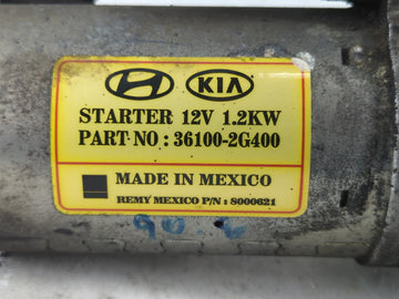 2014-2015 Kia Optima Car Starter Motor Solenoid OEM P/N:36100-2G400 Fits Fits 2014 2015 2016 OEM Used Auto Parts