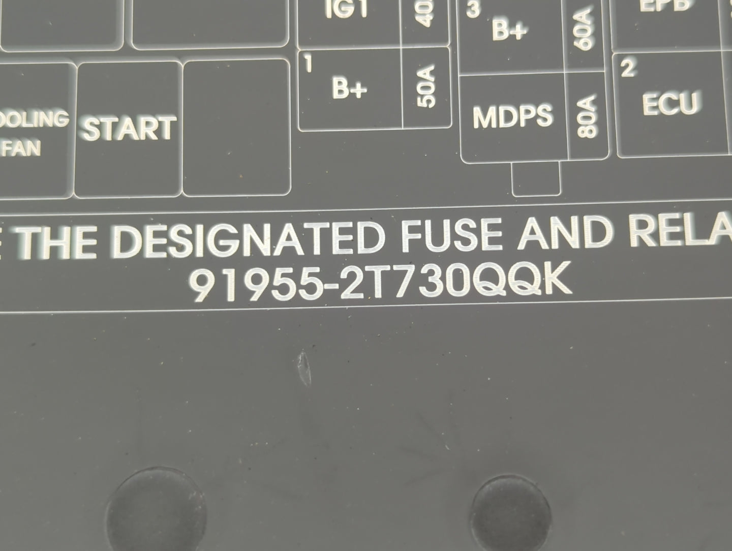 2014-2015 Kia Optima Fusebox Fuse Box Panel Relay Module P/N:91955-2T730 Fits Fits 2014 2015 OEM Used Auto Parts - Oemusedau