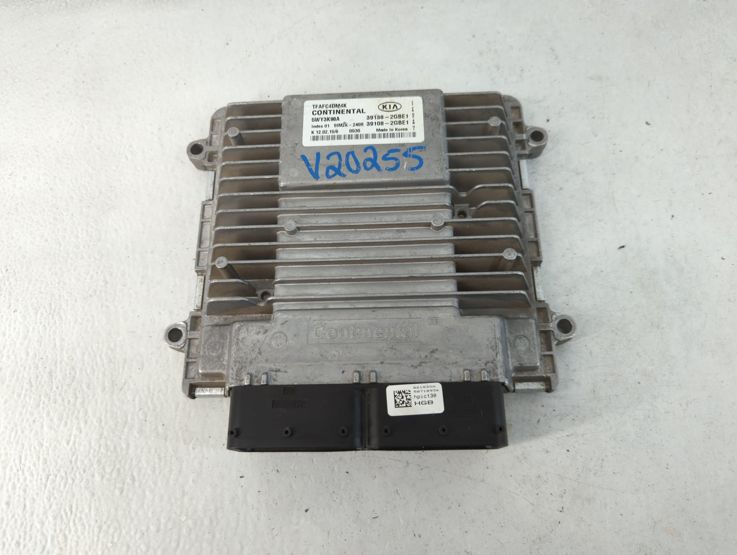 2014-2015 Kia Optima PCM Engine Control Computer ECU ECM PCU OEM P/N:39138-2GBE1 Fits Fits 2014 2015 OEM Used Auto Parts - O