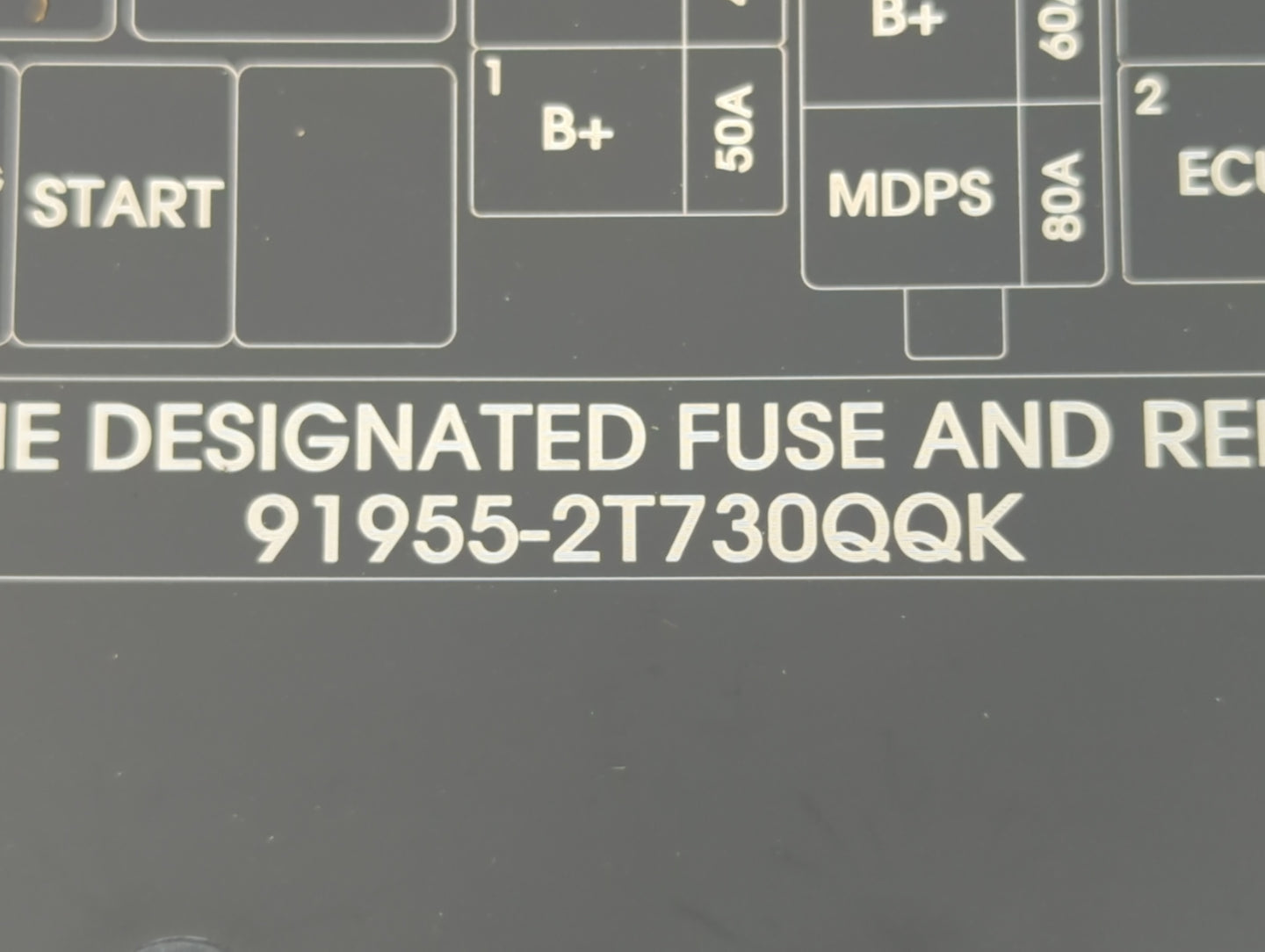 2014-2015 Kia Optima Fusebox Fuse Box Panel Relay Module P/N:91955-2T730QQK Fits Fits 2014 2015 OEM Used Auto Parts - Oemuse