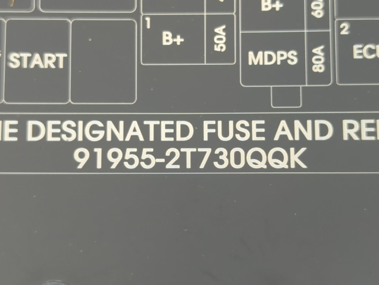 2014-2015 Kia Optima Fusebox Fuse Box Panel Relay Module P/N:91955-2T730QQK Fits Fits 2014 2015 OEM Used Auto Parts - Oemuse