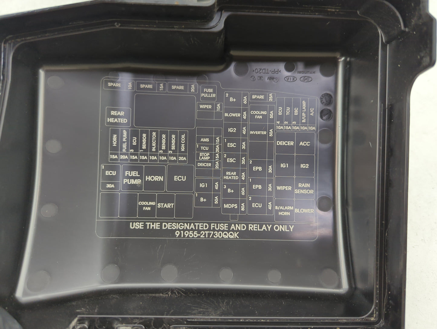 2014-2015 Kia Optima Fusebox Fuse Box Panel Relay Module Fits Fits 2014 2015 OEM Used Auto Parts - Oemusedautoparts1.com