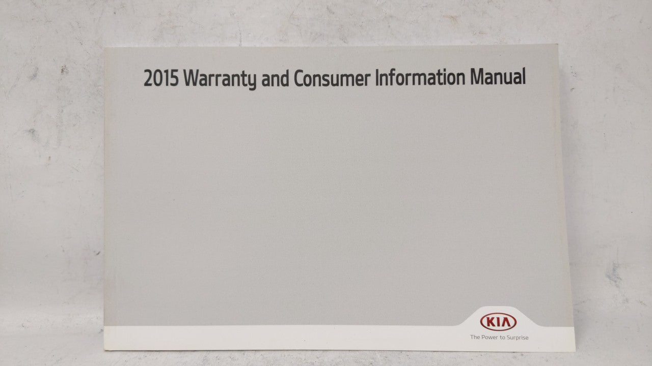 2015 Kia Optima Owners Manual Book Guide OEM Used Auto Parts - Oemusedautoparts1.com