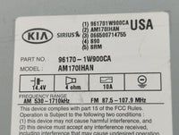 2012-2015 Kia Rio Radio AM FM Cd Player Receiver Replacement P/N:96170-1W900CA Fits Fits 2012 2013 2014 2015 OEM Used Auto P