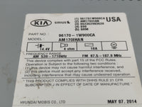 2012-2015 Kia Rio Radio AM FM Cd Player Receiver Replacement P/N:96170-1W900CA Fits Fits 2012 2013 2014 2015 OEM Used Auto P