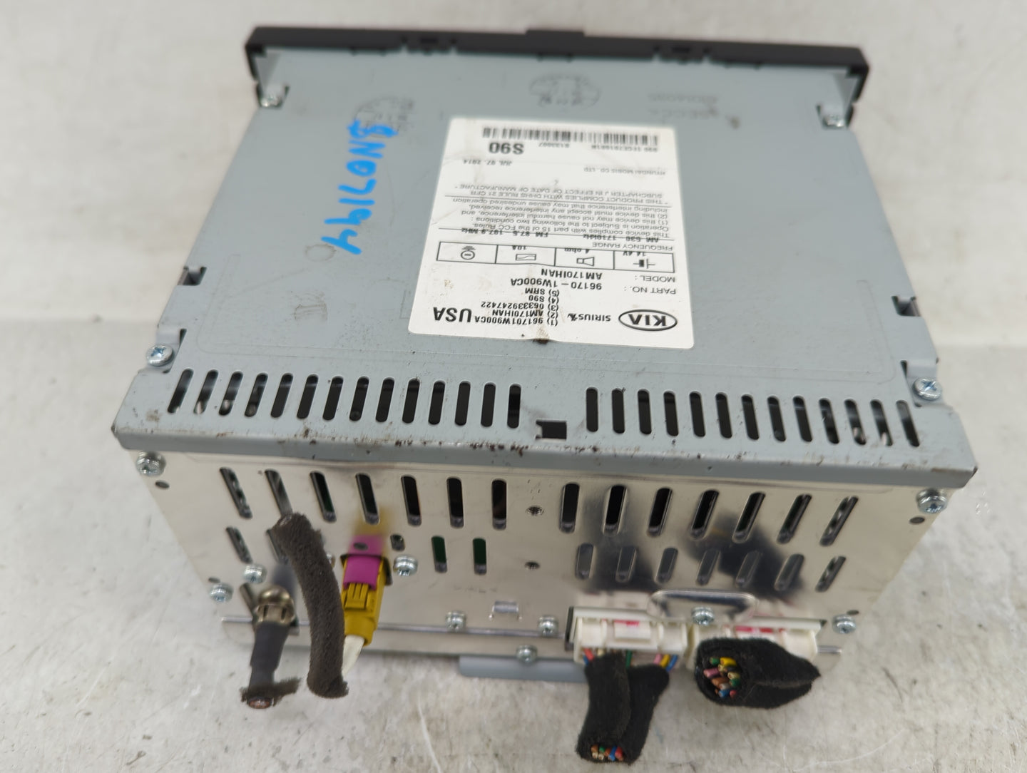 2012-2015 Kia Rio Radio AM FM Cd Player Receiver Replacement P/N:96170-1W900CA Fits Fits 2012 2013 2014 2015 OEM Used Auto P