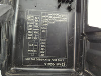 2012-2015 Kia Rio Fusebox Fuse Box Panel Relay Module P/N:91950-1W432 Fits Fits 2012 2013 2014 2015 OEM Used Auto Parts - Oe