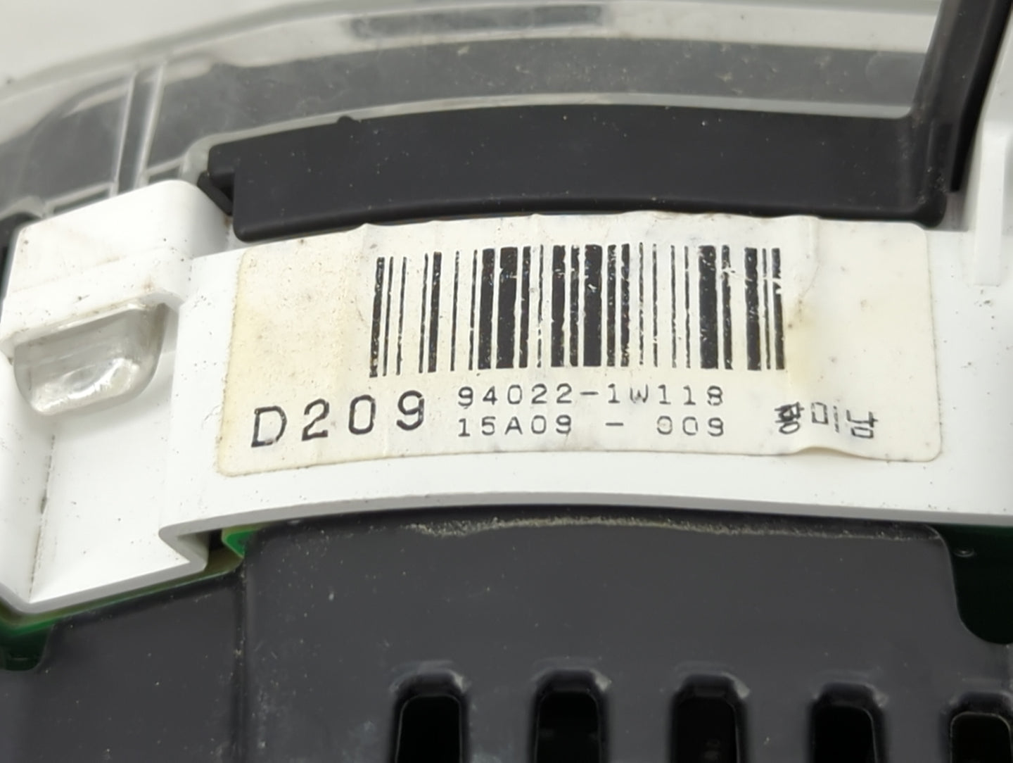 2015 Kia Rio Instrument Cluster Speedometer Gauges P/N:94022-1W118 Fits OEM Used Auto Parts - Oemusedautoparts1.com