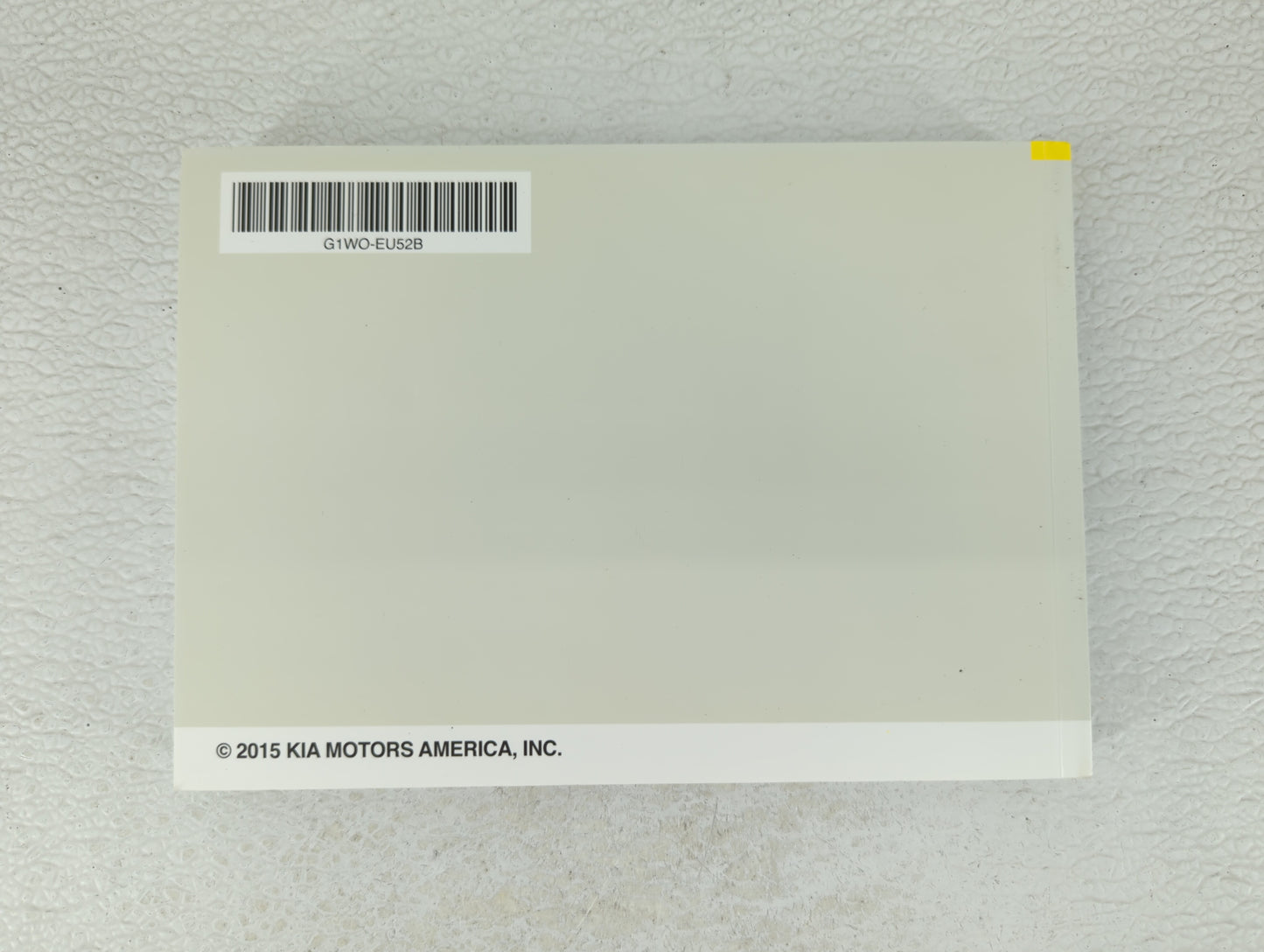 2015 Kia Rio Owners Manual Book Guide OEM Used Auto Parts - Oemusedautoparts1.com