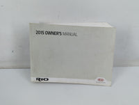 2015 Kia Rio Owners Manual Book Guide P/N:F1WO-EC45A OEM Used Auto Parts - Oemusedautoparts1.com