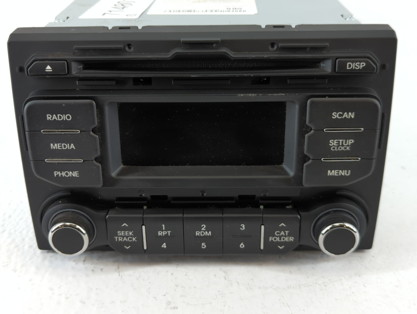 2012-2015 Kia Rio Radio AM FM Cd Player Receiver Replacement P/N:96170-1W955CA Fits Fits 2012 2013 2014 2015 OEM Used Auto P
