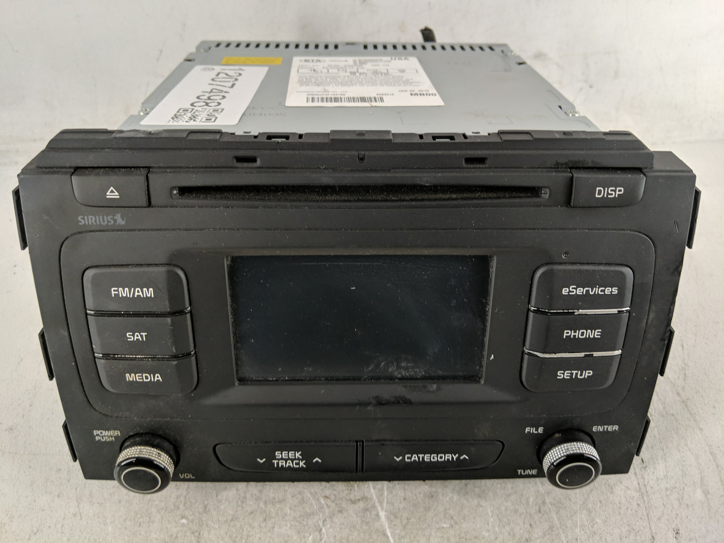 2015-2016 Kia Sedona Radio AM FM Cd Player Receiver Replacement P/N:96160-A9000WK Fits Fits 2015 2016 OEM Used Auto Parts - 