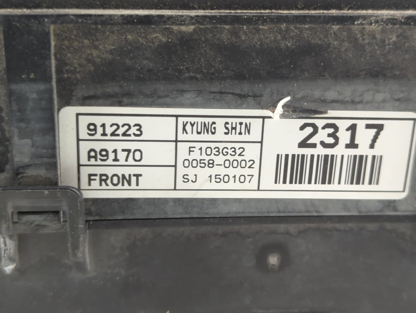 2015-2018 Kia Sedona Fusebox Fuse Box Panel Relay Module P/N:91223 A9210 Fits Fits 2015 2016 2017 2018 OEM Used Auto Parts -