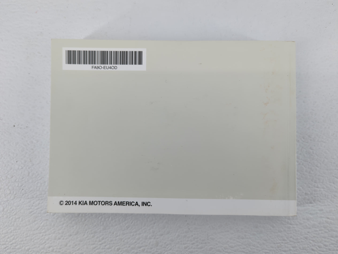 2015 Kia Sedona Owners Manual Book Guide P/N:FA90-EU4OD OEM Used Auto Parts - Oemusedautoparts1.com
