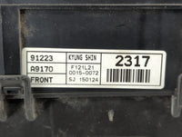 2015-2018 Kia Sedona Fusebox Fuse Box Panel Relay Module P/N:91223A9170 Fits Fits 2015 2016 2017 2018 OEM Used Auto Parts - 