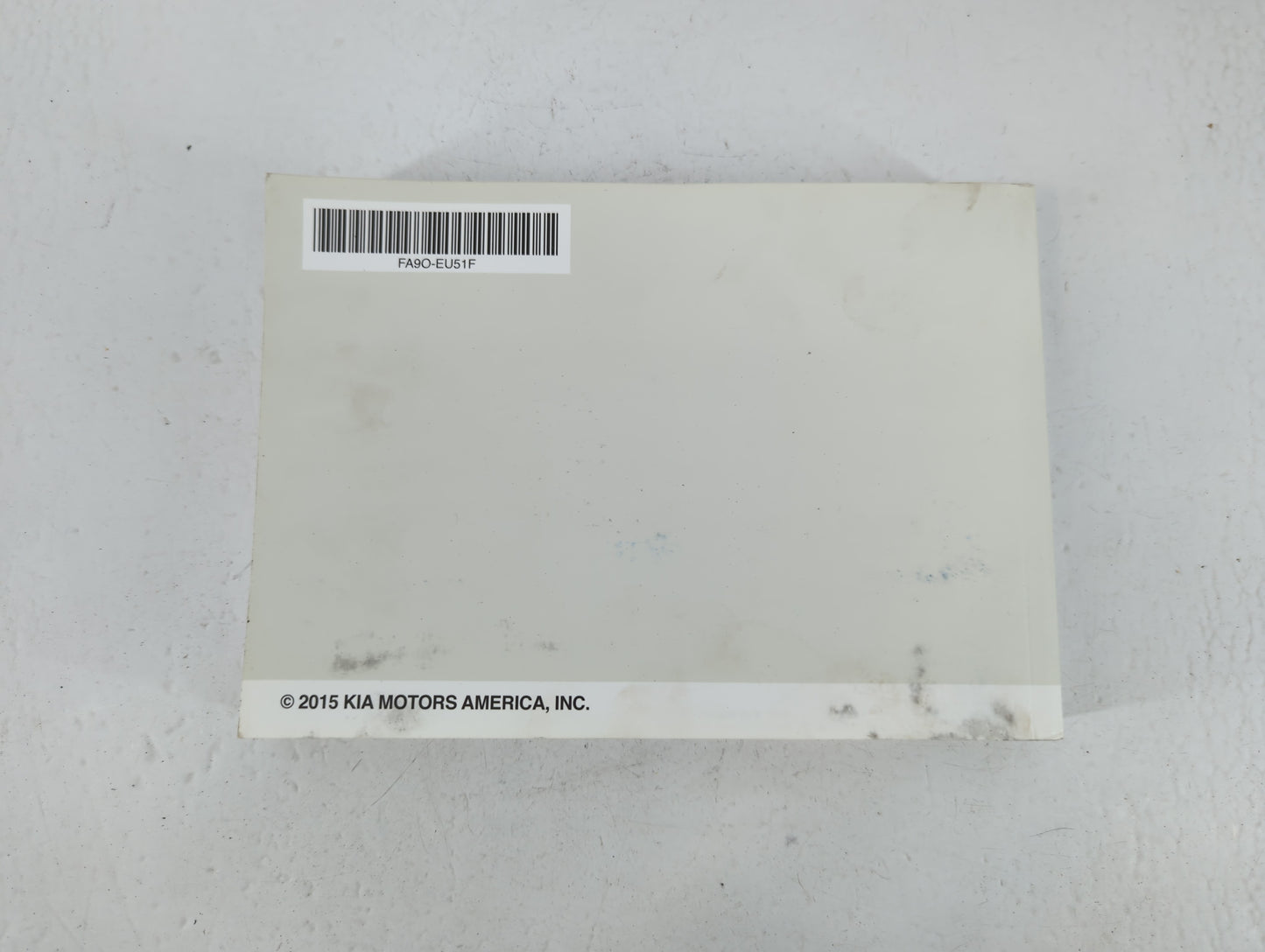 2015 Kia Sedona Owners Manual Book Guide P/N:FA9O-EU51F OEM Used Auto Parts - Oemusedautoparts1.com