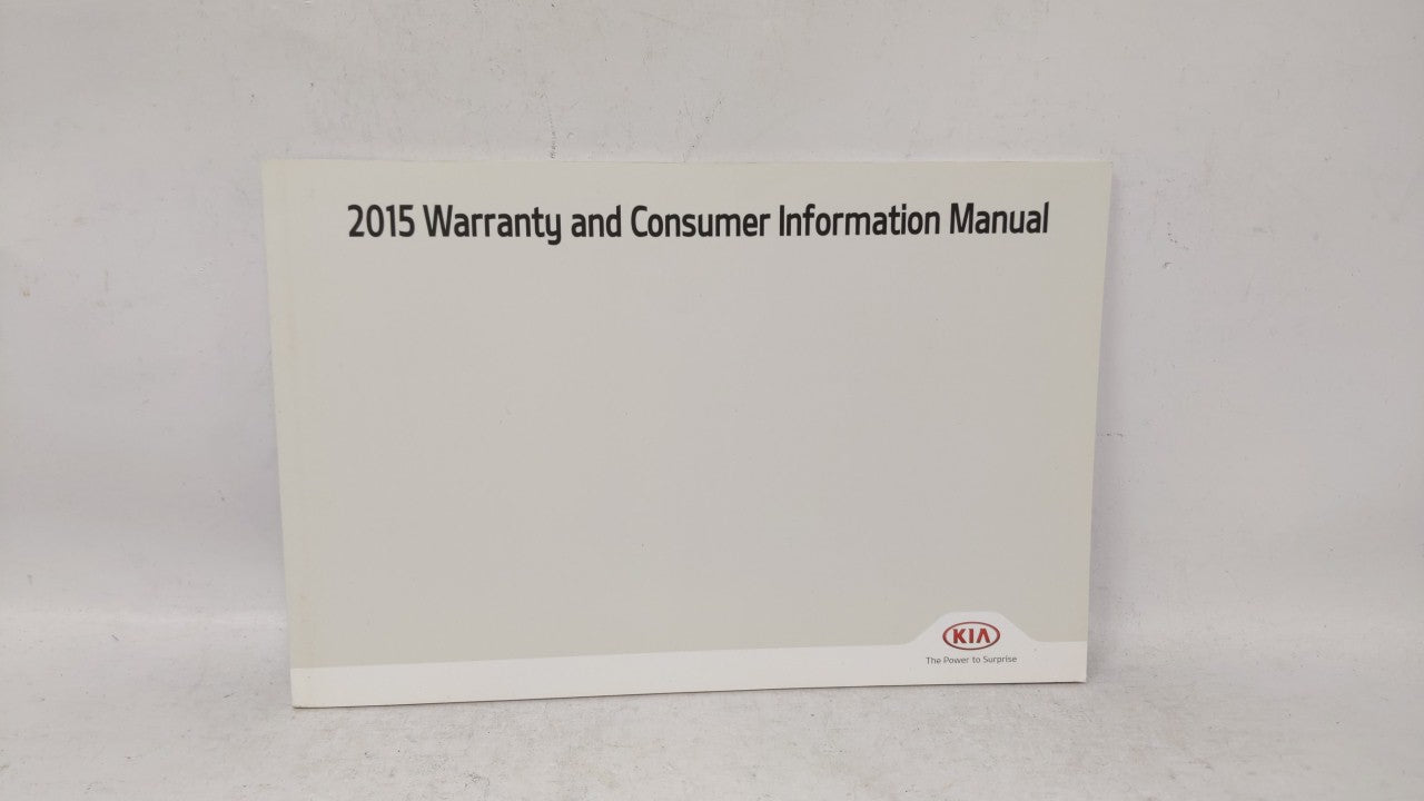2015 Kia Sedona Owners Manual Book Guide OEM Used Auto Parts - Oemusedautoparts1.com