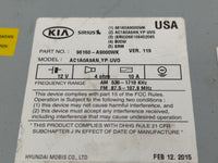 2015-2016 Kia Sedona Radio AM FM Cd Player Receiver Replacement P/N:96160-A9000WK Fits Fits 2015 2016 OEM Used Auto Parts - 