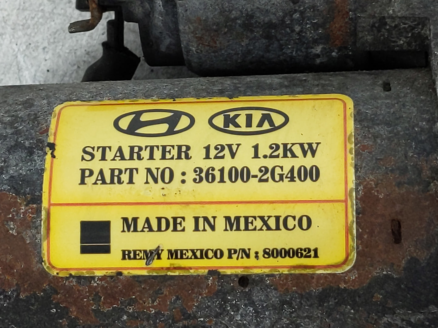 2014-2015 Kia Sorento Car Starter Motor Solenoid OEM P/N:36100-2G400 Fits Fits 2014 2015 2016 OEM Used Auto Parts - Oemuseda