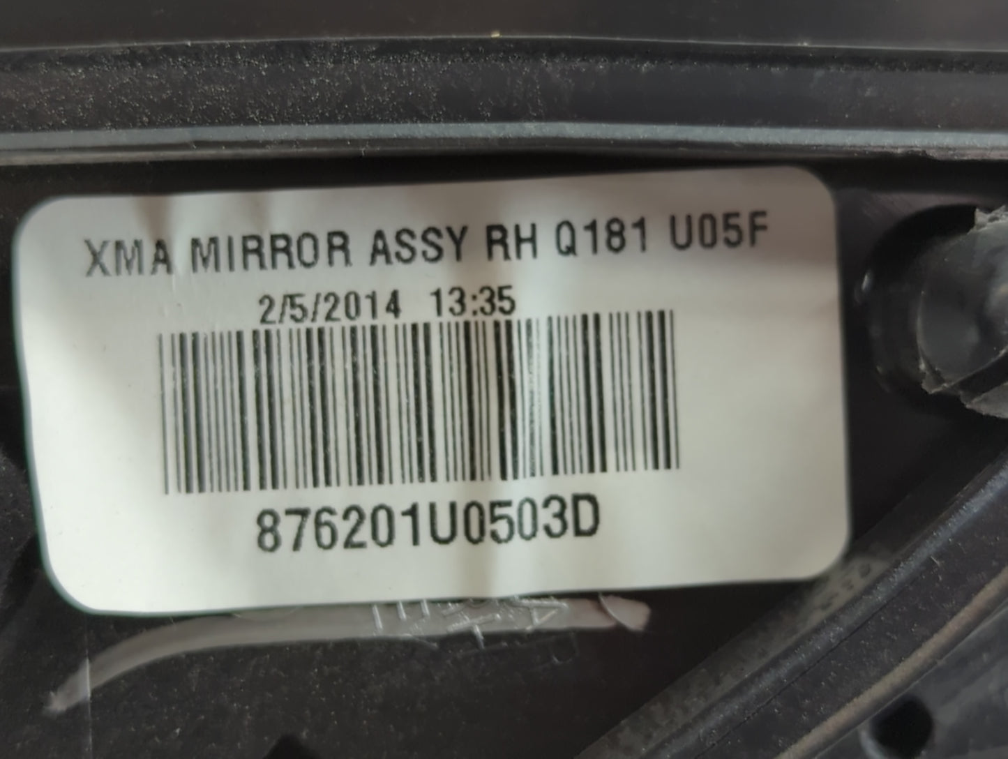 2011-2015 Kia Sorento Side Mirror Replacement Passenger Right View Door Mirror P/N:876201U0503D Fits Fits 2011 2012 2013 201