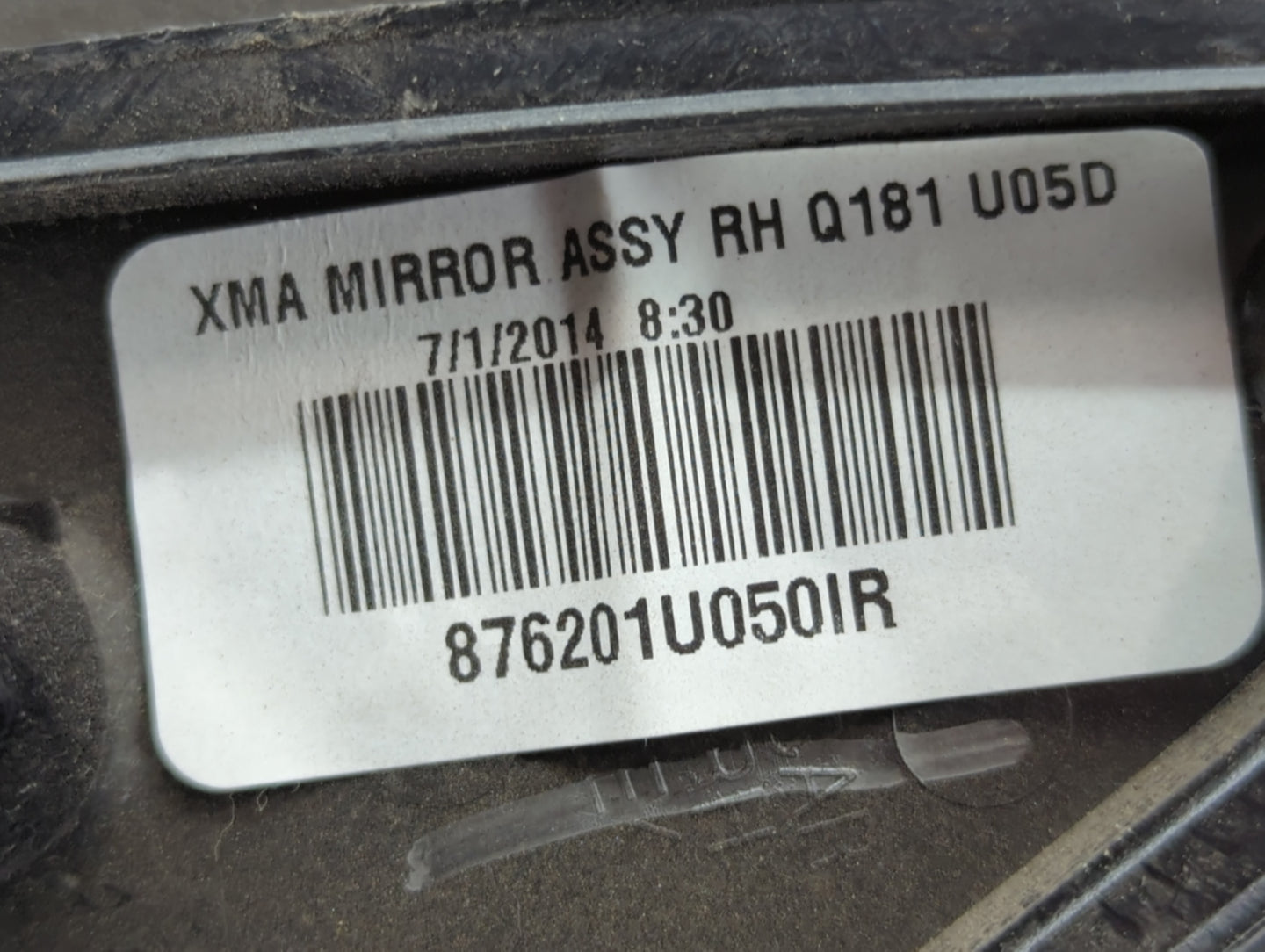 2011-2015 Kia Sorento Side Mirror Replacement Passenger Right View Door Mirror P/N:876201U050IR Fits Fits 2011 2012 2013 201