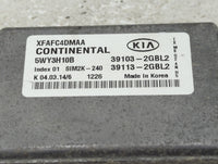 2014-2015 Kia Sorento PCM Engine Control Computer ECU ECM PCU OEM P/N:39113-2GBL2 39103-2GBL2 Fits Fits 2014 2015 OEM Used A