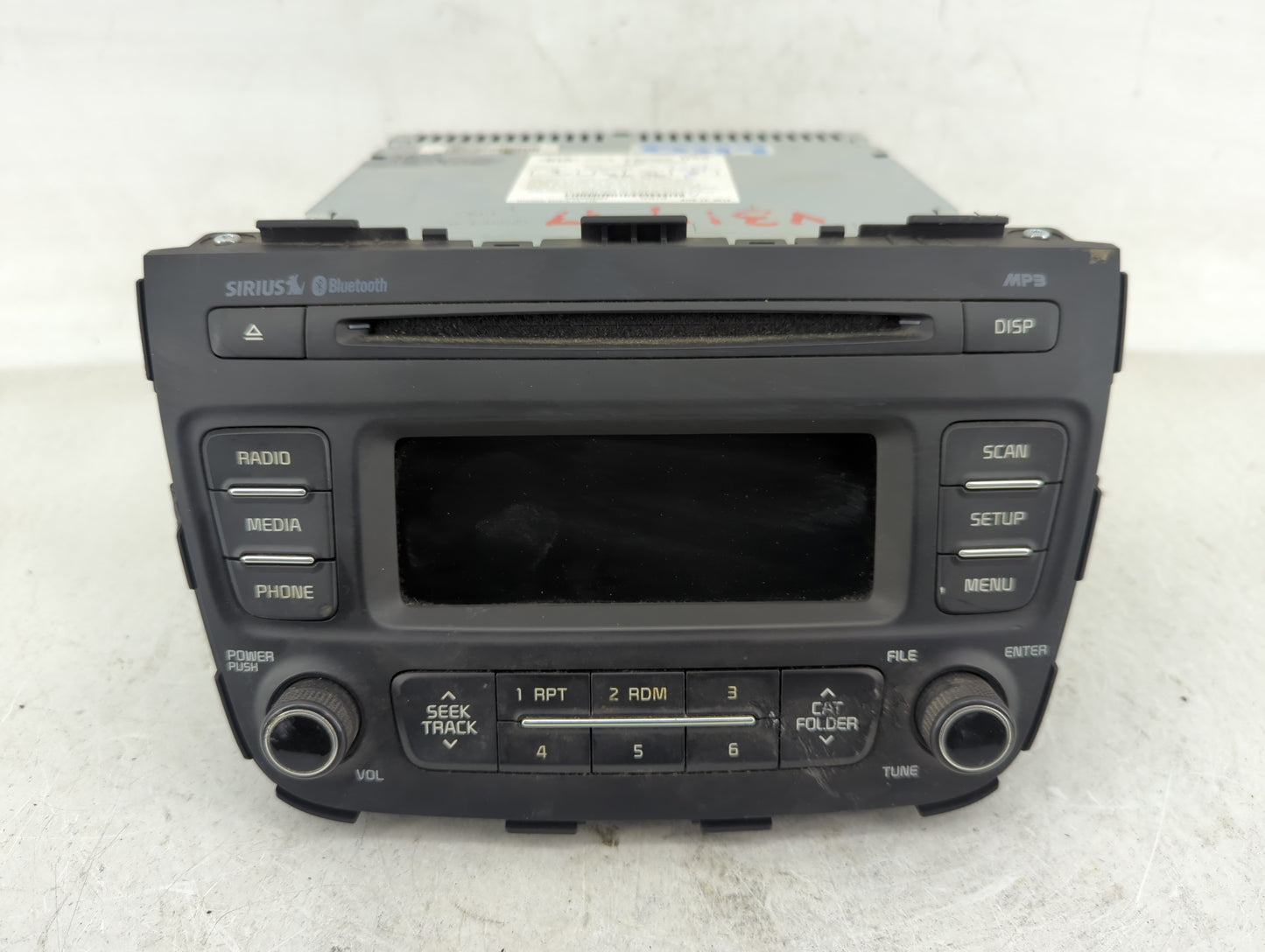 2014-2015 Kia Sorento Radio AM FM Cd Player Receiver Replacement P/N:96170-1UAA1VA Fits Fits 2014 2015 OEM Used Auto Parts -