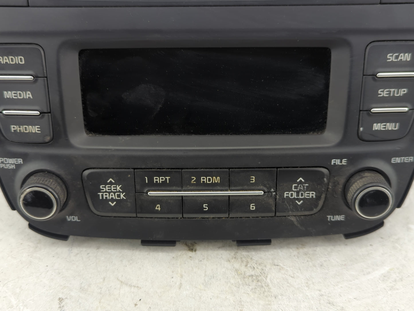 2014-2015 Kia Sorento Radio AM FM Cd Player Receiver Replacement P/N:96170-1UAA1VA Fits Fits 2014 2015 OEM Used Auto Parts -