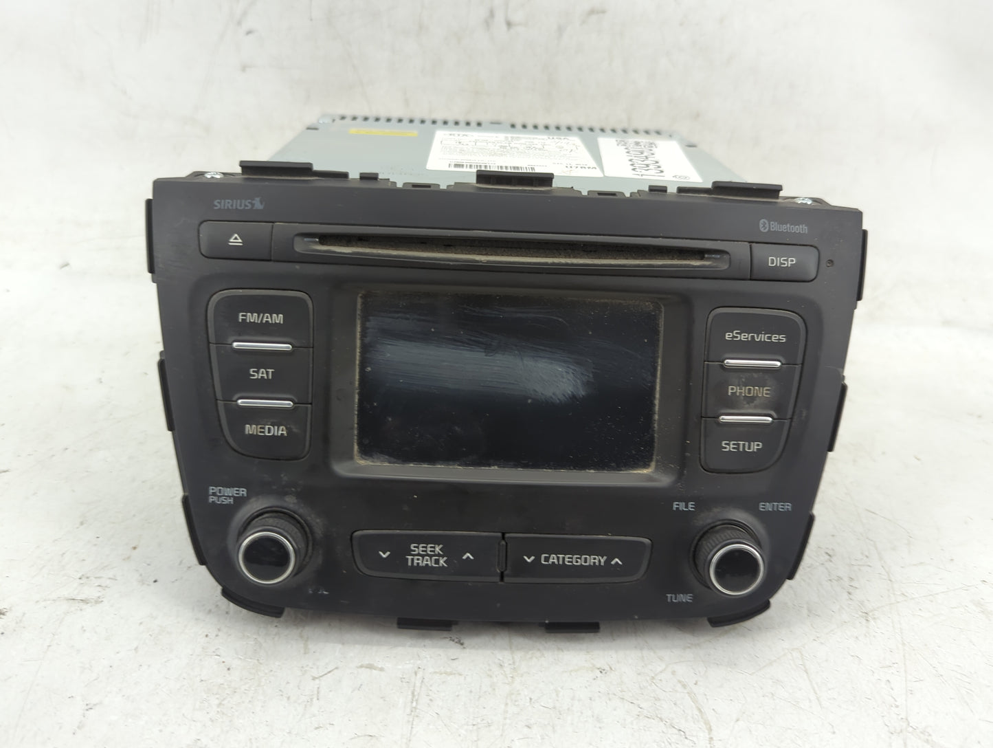 2014-2015 Kia Sorento Radio AM FM Cd Player Receiver Replacement P/N:96160-1U721VA Fits Fits 2014 2015 OEM Used Auto Parts -