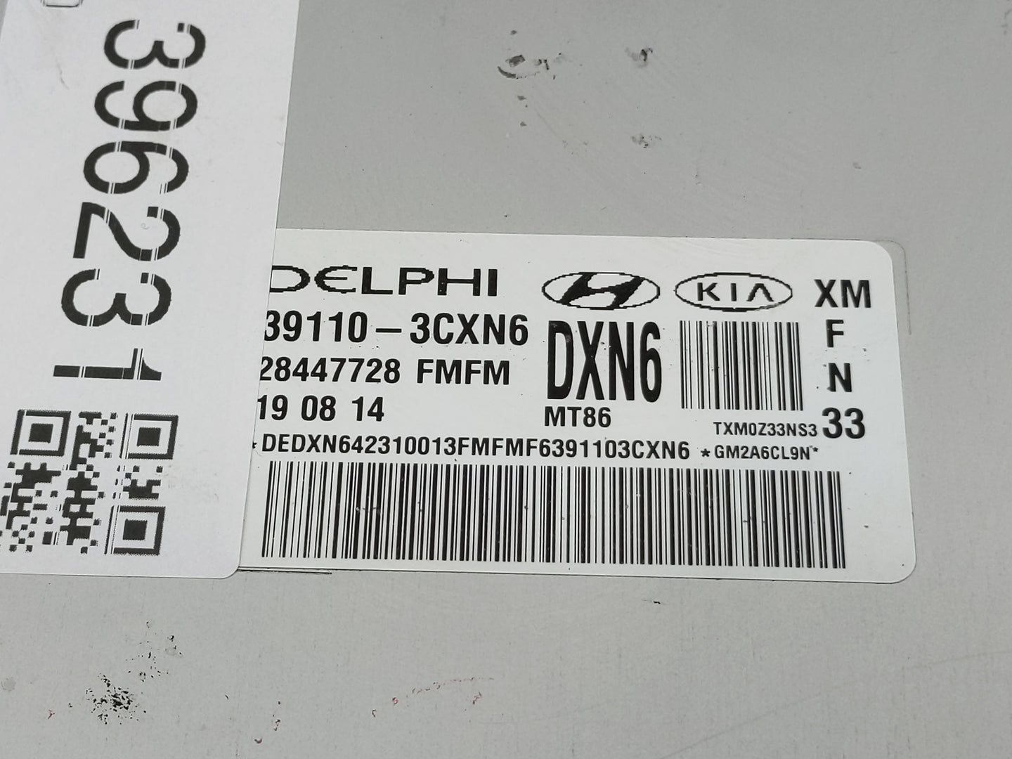 2015 Kia Sorento PCM Engine Control Computer ECU ECM PCU OEM P/N:39110-3CXN6 Fits OEM Used Auto Parts - Oemusedautoparts1.co
