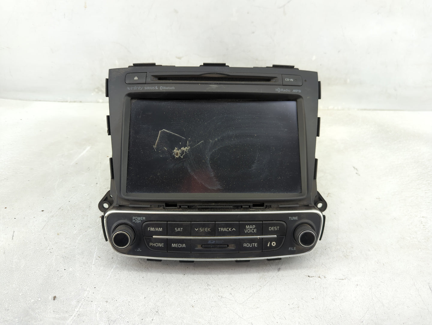 2015 Kia Sorento Radio AM FM Cd Player Receiver Replacement P/N:96560-1UAA1VA Fits OEM Used Auto Parts - Oemusedautoparts1.c