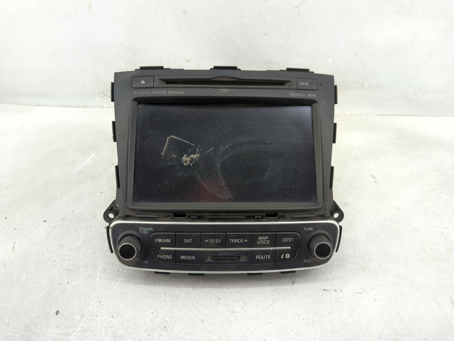 2015 Kia Sorento Radio AM FM Cd Player Receiver Replacement P/N:96560-1UAA1VA Fits OEM Used Auto Parts - Oemusedautoparts1.c