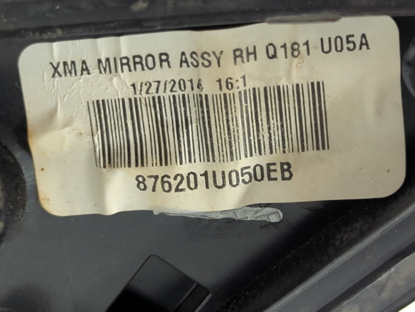 2011-2015 Kia Sorento Passenger Side View Mirror - Right Door Mirror OEM Used - Oemusedautoparts1.com