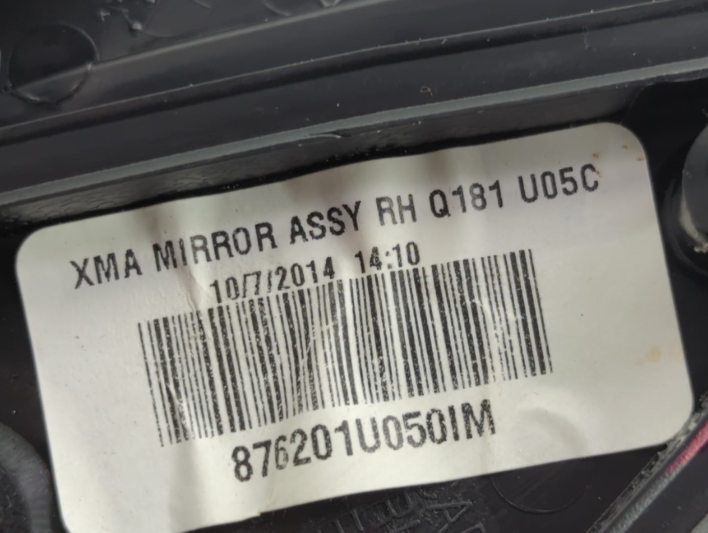 2015 Kia Sorento Passenger Right Side View Power Door Mirror Titanium - Oemusedautoparts1.com