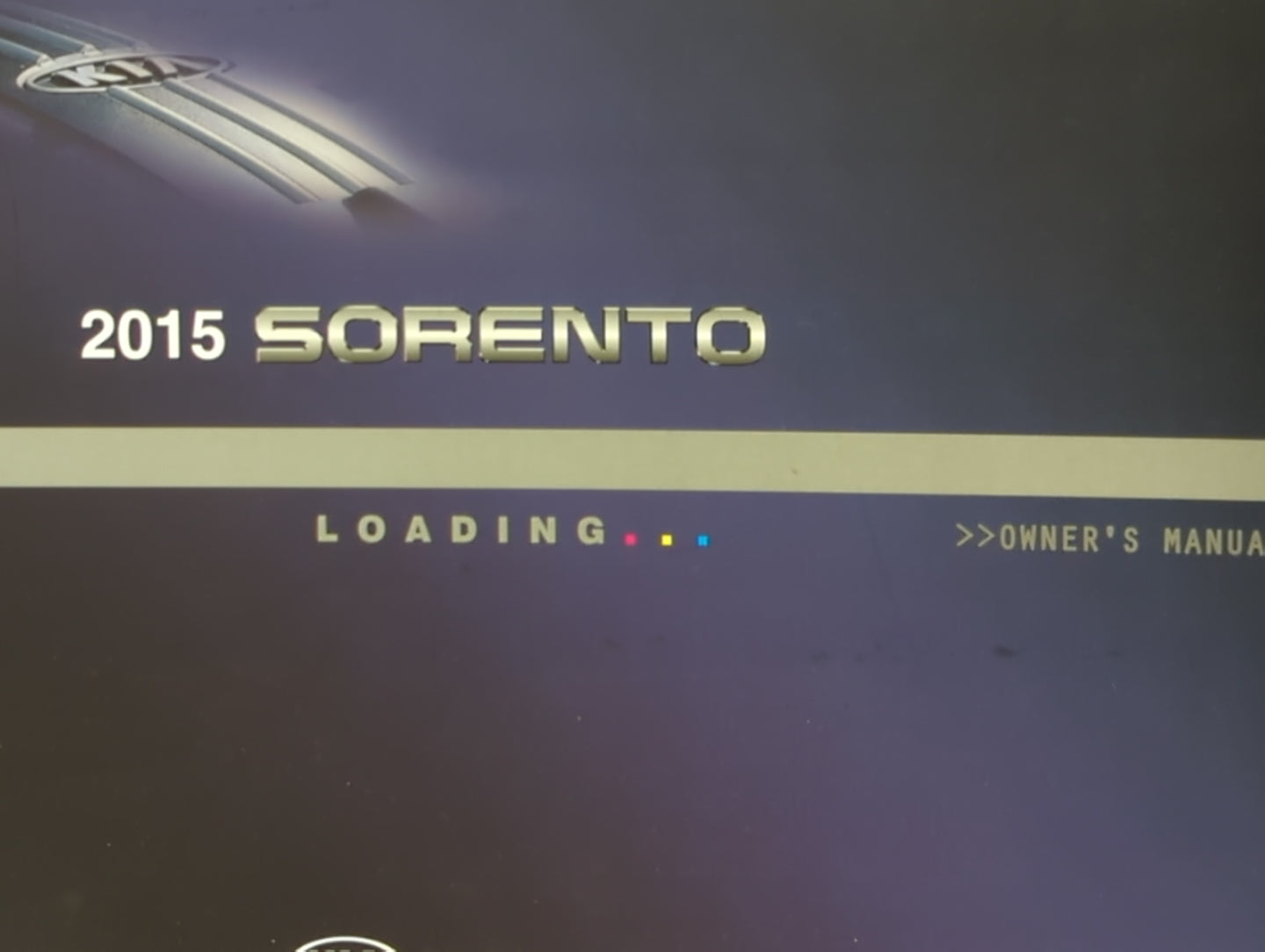 2015 Kia Sorento Owners Manual Book Guide P/N:A2PO-EU43D OEM Used Auto Parts - Oemusedautoparts1.com