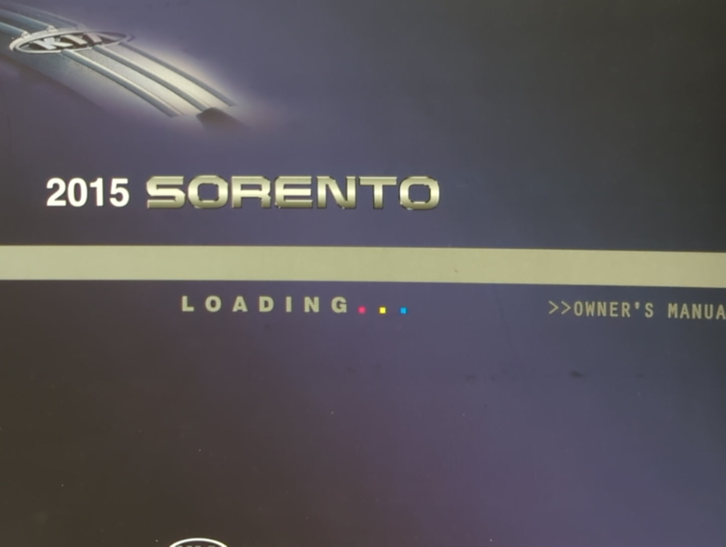 2015 Kia Sorento Owners Manual Book Guide P/N:A2PO-EU43D OEM Used Auto Parts - Oemusedautoparts1.com
