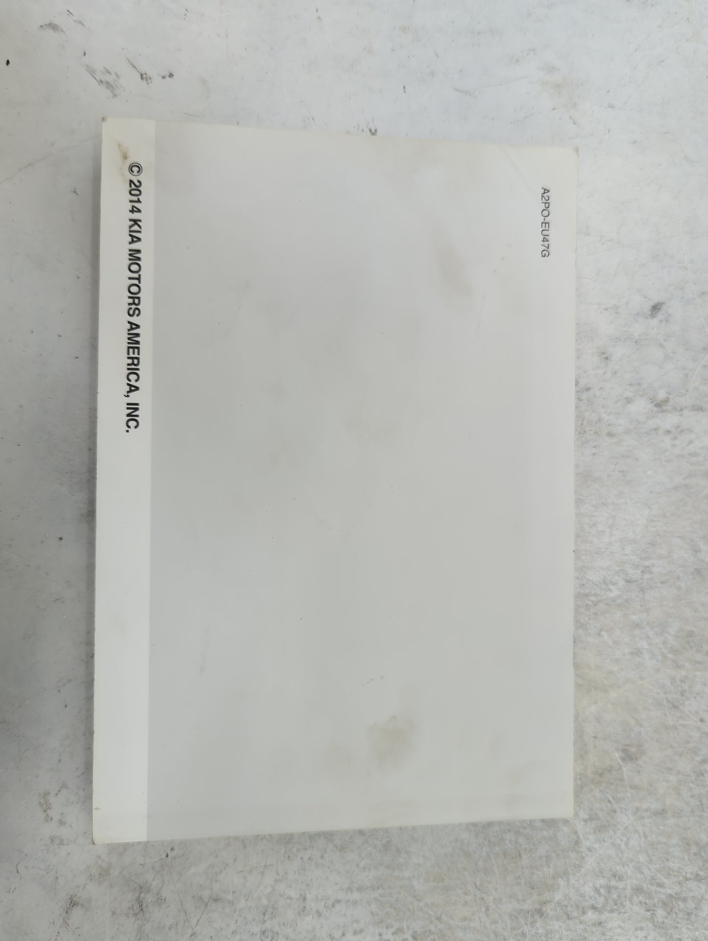 2015 Kia Sorento Owners Manual Book Guide P/N:A2PO-EU47G OEM Used Auto Parts - Oemusedautoparts1.com