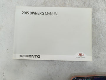 2015 Kia Sorento Owners Manual Book Guide OEM Used Auto Parts