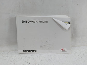 2015 Kia Sorento Owners Manual Book Guide P/N:A2PO-EU49I OEM Used Auto Parts - Oemusedautoparts1.com