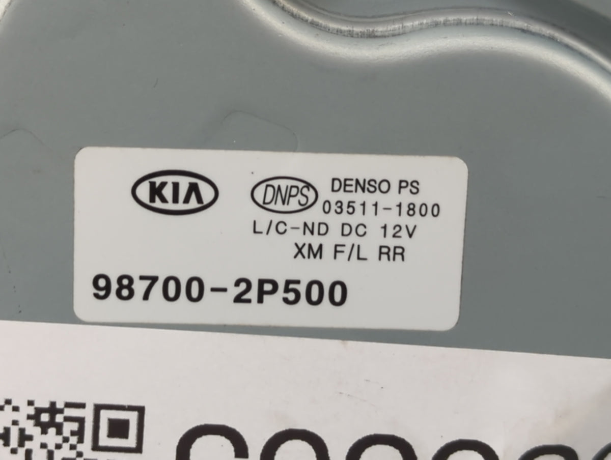2015 Kia Sorento Front Windshield Wiper Motor P/N:98700-2P500 Fits OEM Used Auto Parts - Oemusedautoparts1.com