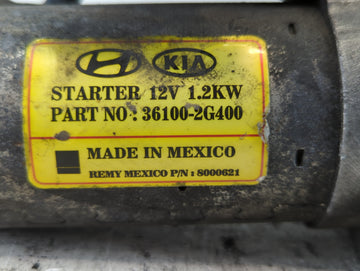 2014-2015 Kia Sorento Car Starter Motor Solenoid OEM P/N:36100-2G400 Fits Fits 2014 2015 2016 OEM Used Auto Parts