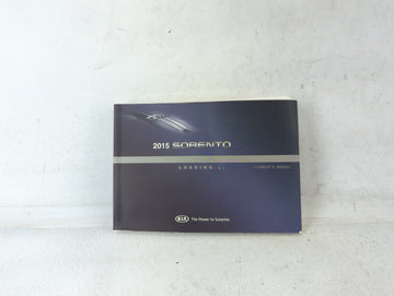 2015 Kia Sorento Owners Manual Book Guide P/N:A2PO-EU3DA OEM Used Auto Parts