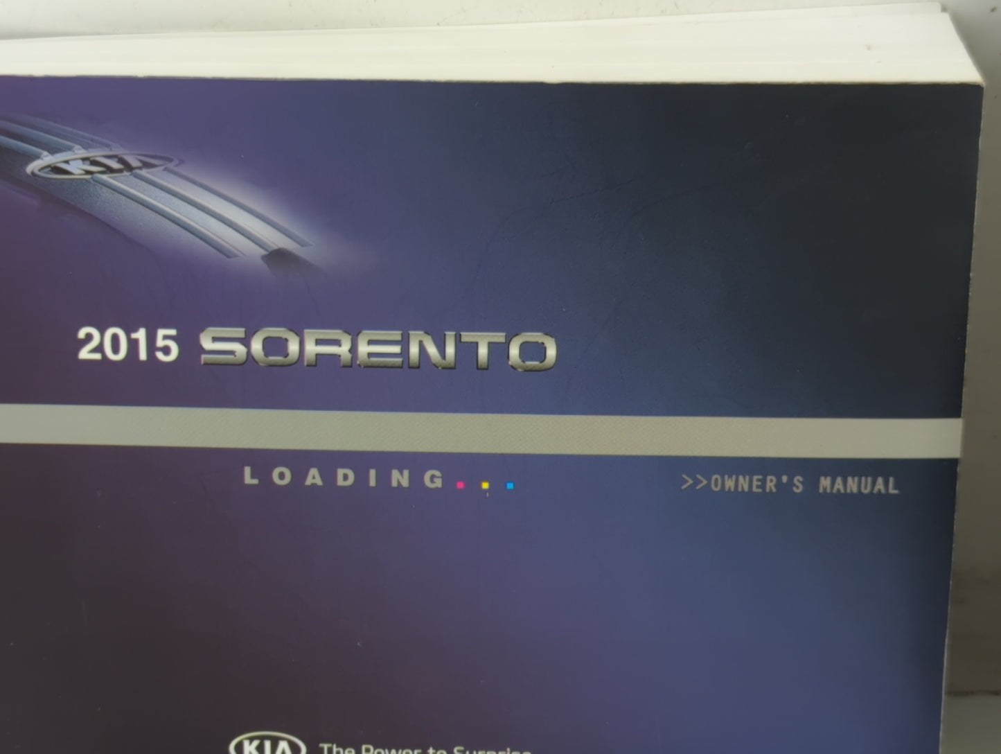 2015 Kia Sorento Owners Manual Book Guide P/N:A2PO-EU42C OEM Used Auto Parts - Oemusedautoparts1.com