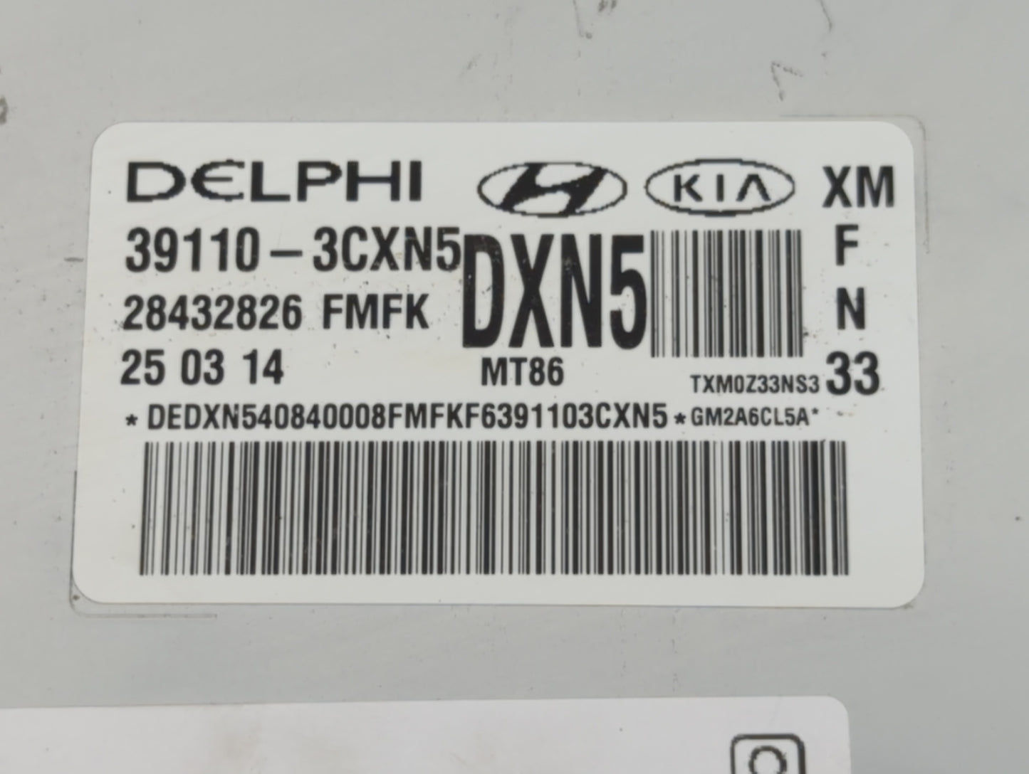 2014-2018 Kia Sorento PCM Engine Control Computer ECU ECM PCU OEM P/N:39110-3CXN5 Fits Fits 2012 2013 2014 2015 2016 2017 20