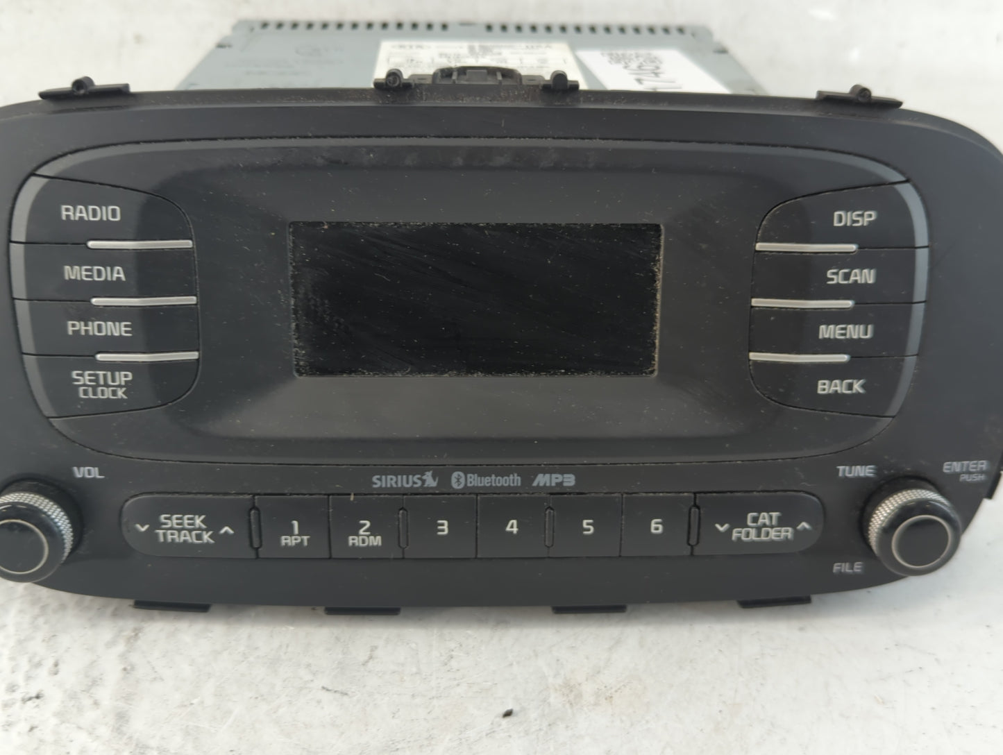 2014-2016 Kia Soul Radio AM FM Cd Player Receiver Replacement P/N:96170-B2090CA Fits Fits 2014 2015 2016 OEM Used Auto Parts