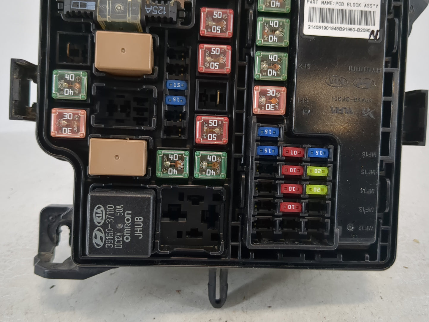 2015 Kia Soul Fusebox Fuse Box Panel Relay Module P/N:91415B2160 Fits OEM Used Auto Parts - Oemusedautoparts1.com