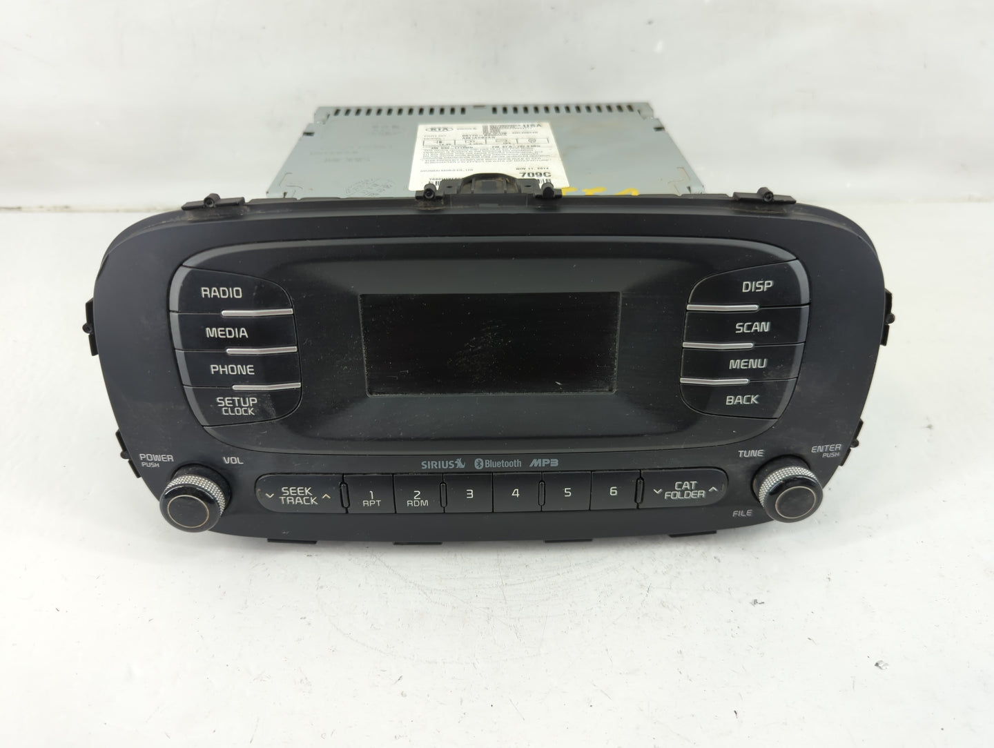 2014-2016 Kia Soul Radio AM FM Cd Player Receiver Replacement P/N:96170-B2090CA Fits Fits 2014 2015 2016 OEM Used Auto Parts