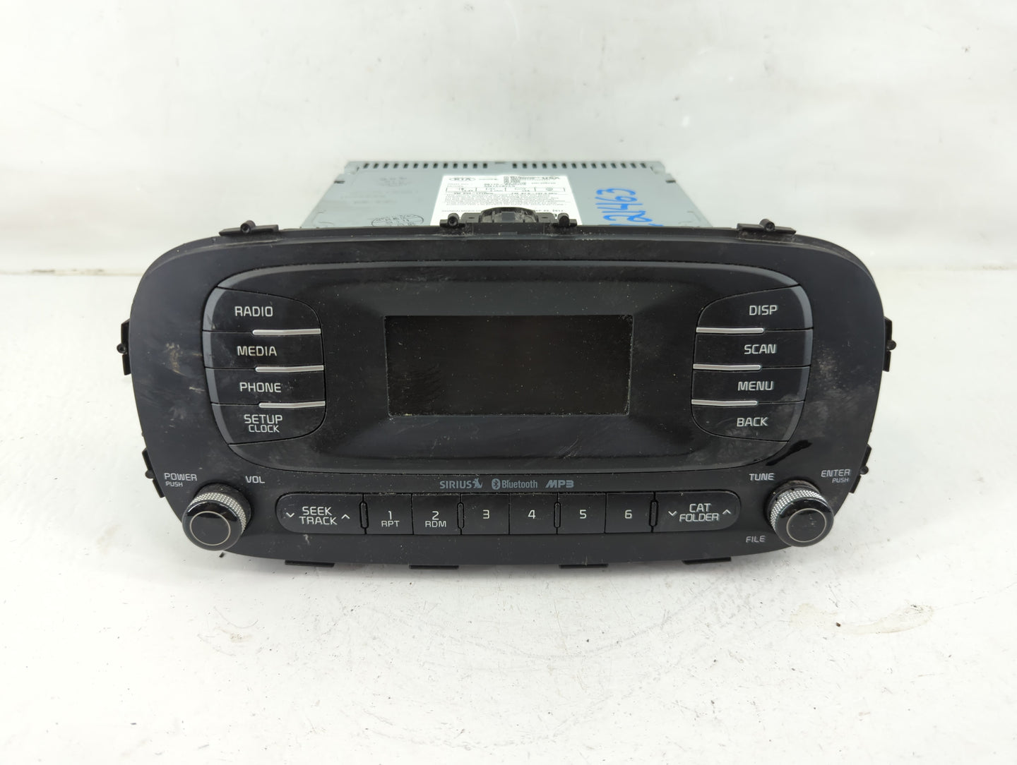 2014-2016 Kia Soul Radio AM FM Cd Player Receiver Replacement P/N:96170-B2090CA Fits Fits 2014 2015 2016 OEM Used Auto Parts